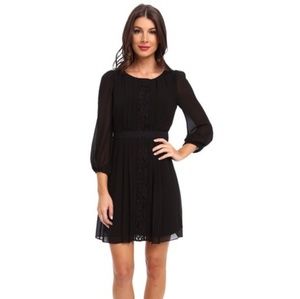 Jessica Simpson Black Chiffon Dress